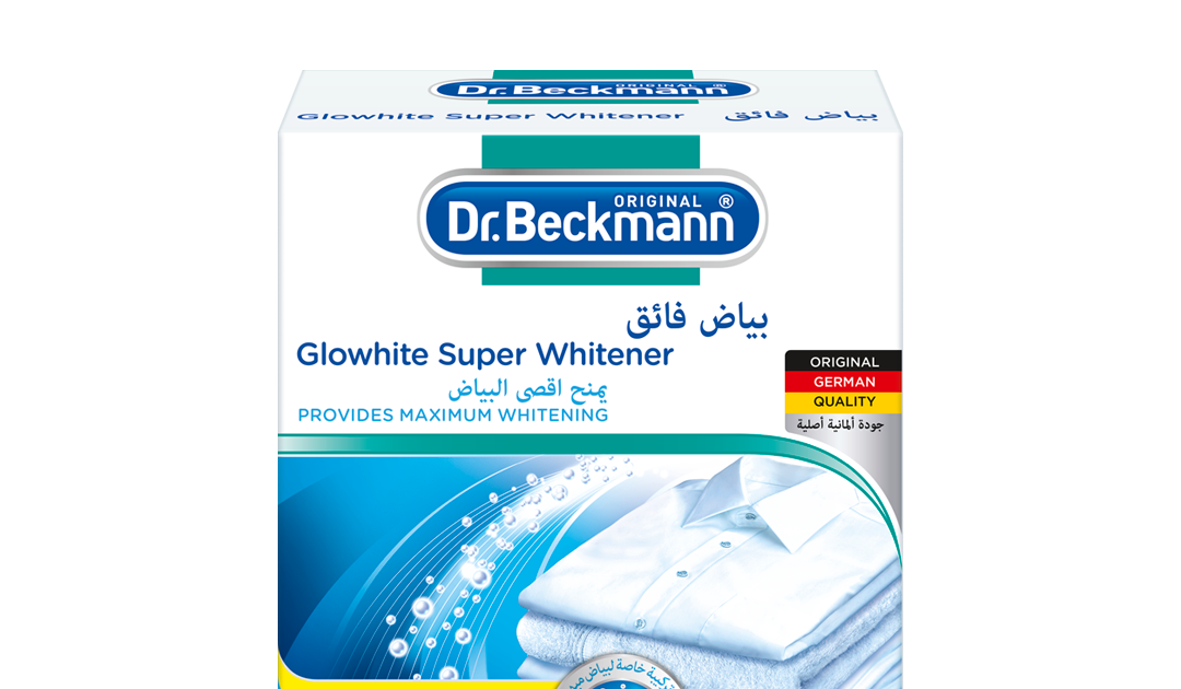 Dr Beckmann Glowhite Laundry Fabric Whitener Prevents Greying 3 x40g Sachets 